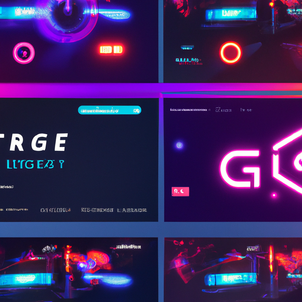 Arcadia Forge gameplay montage: neon arenas, players, HUD badges